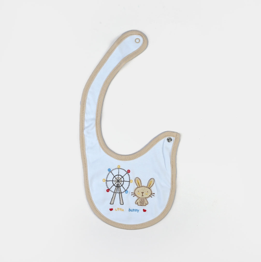 Pack Of 3 Baby Cotton Interlock Bibs Set-MIX