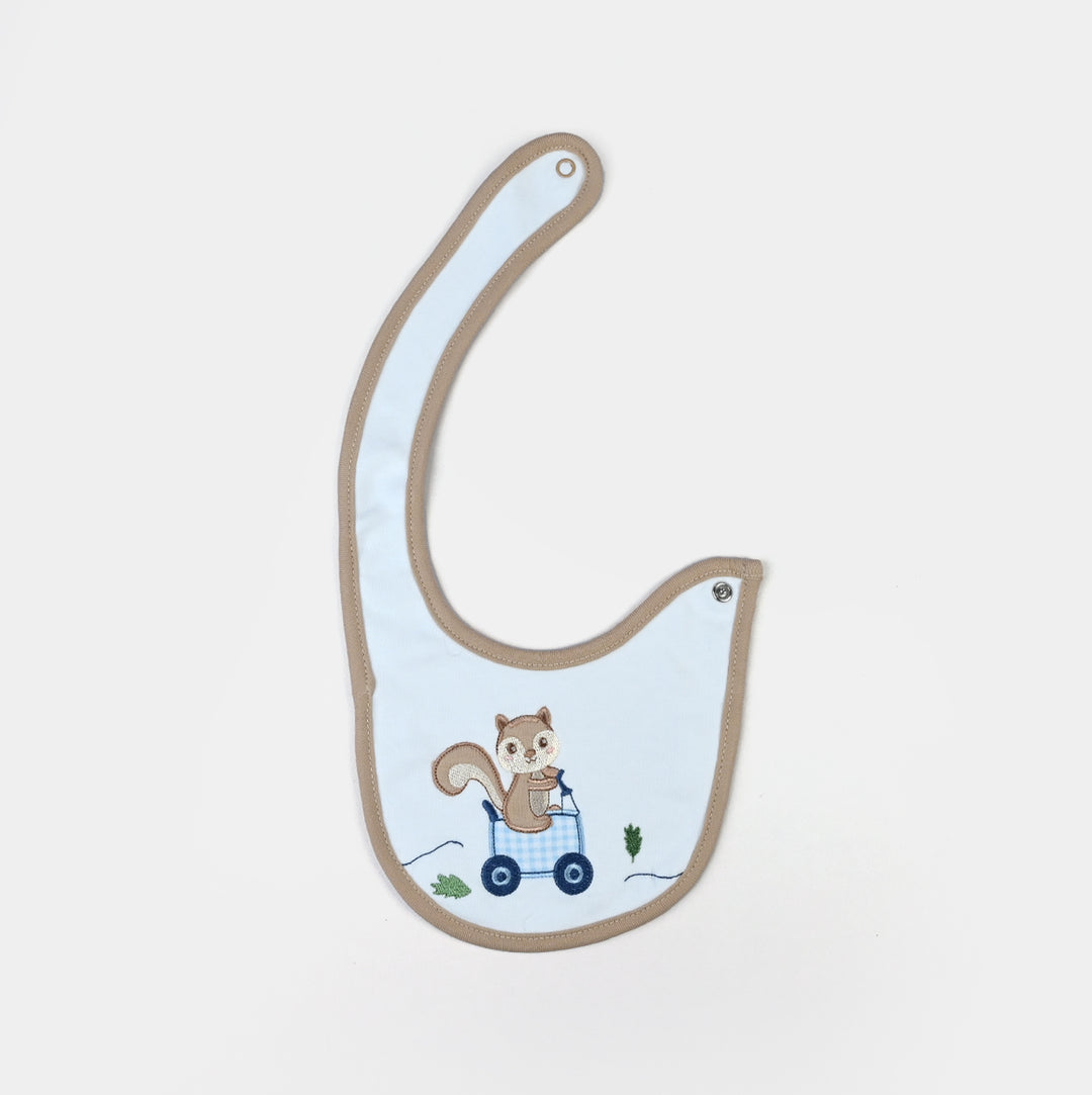 Pack Of 3 Baby Cotton Interlock Bibs Set-MIX