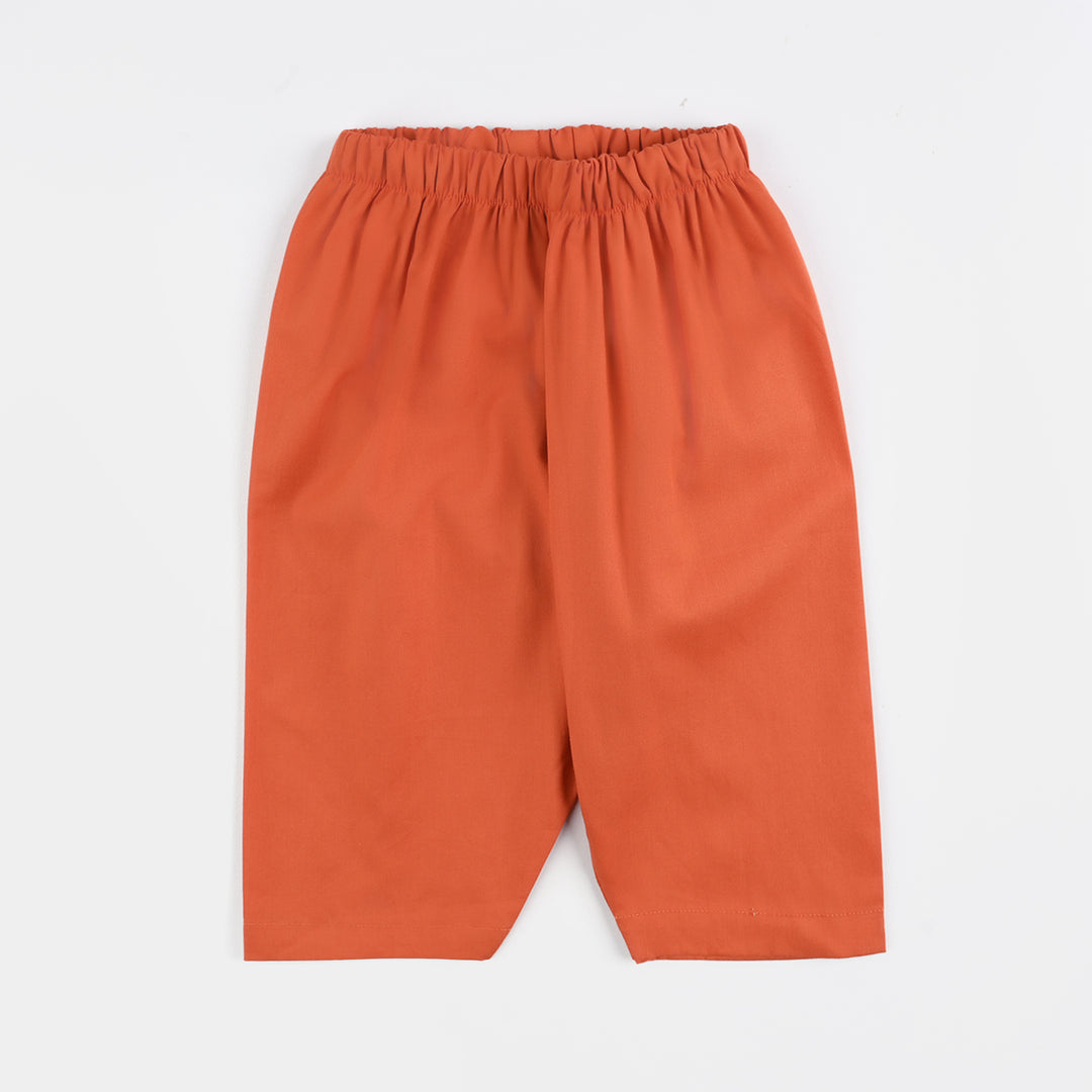 Infant Boys Cotton Poplin 2-Piece Suit - Brown