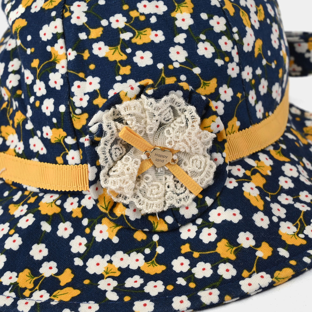 Cotton Round Cap/Hat | 12-18M