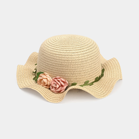 Cute Baby Beach Round Cap/Hat with Elastic | 18M+
