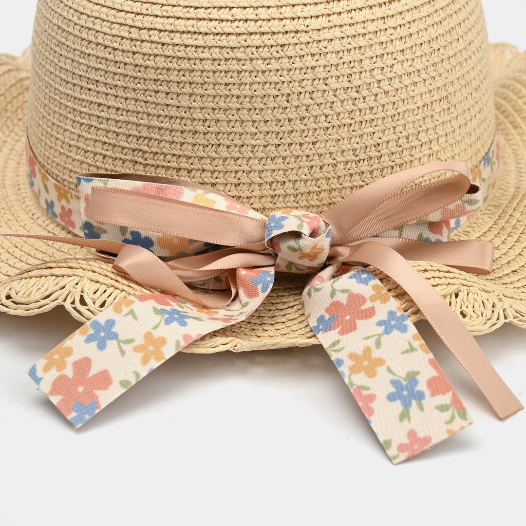 Cute Baby Beach Round Cap/Hat with Elastic | 18M+