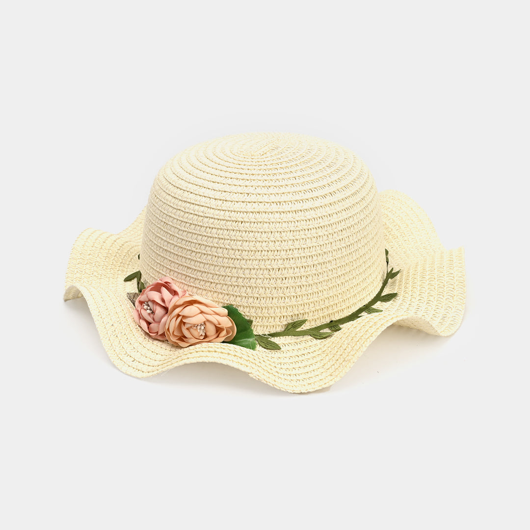 Cute Baby Beach Round Cap/Hat with Elastic | 18M+