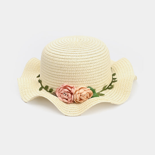 Cute Baby Beach Round Cap/Hat with Elastic | 18M+