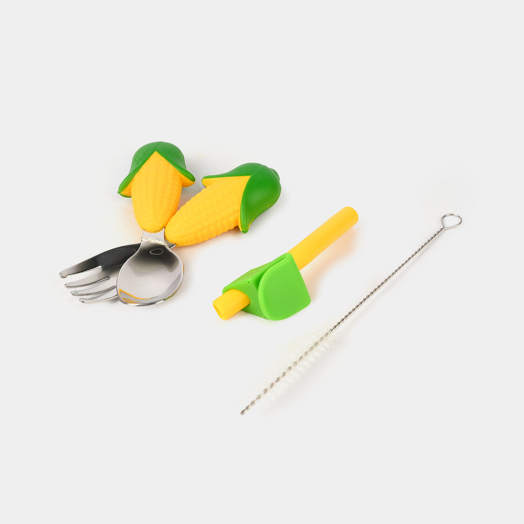 Silicone Corn Baby Feeding Set
