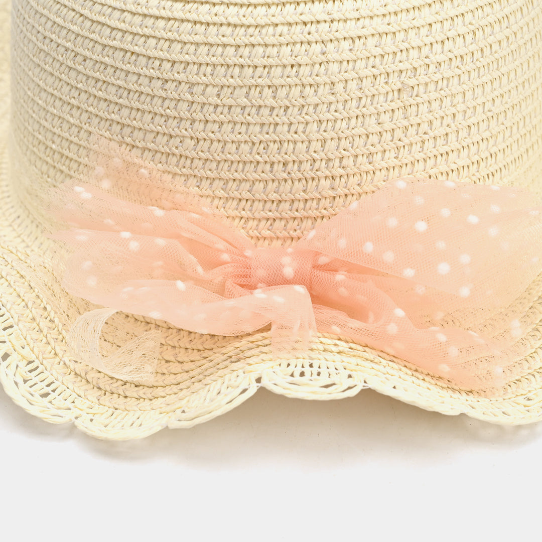 Cute Baby Beach Round Cap/Hat with Elastic | 18M+