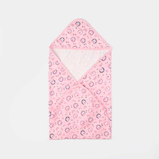Animals Printed Wrapping Sheet-PINK