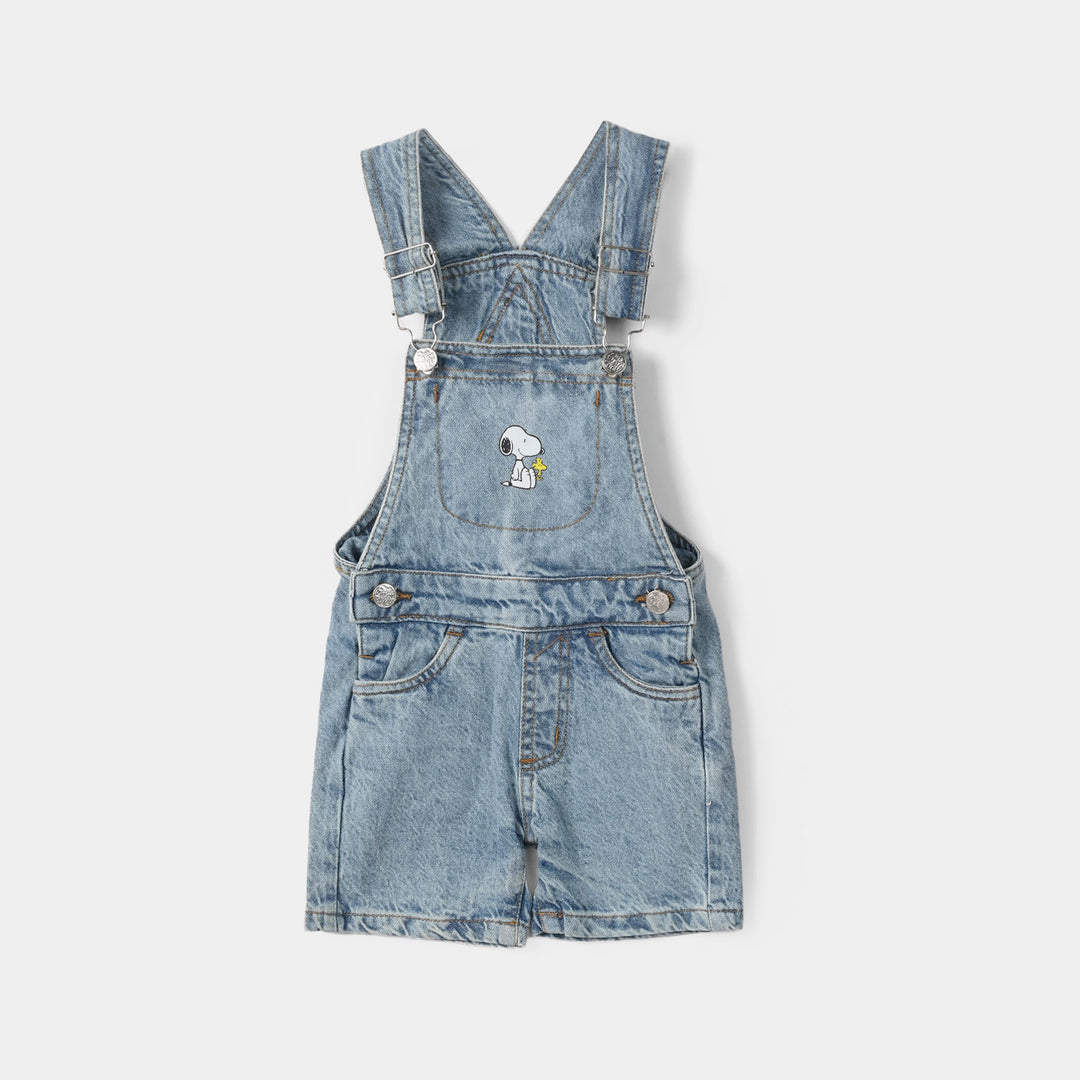 Infant Boys Denim Rigid Overall - Ice Blue