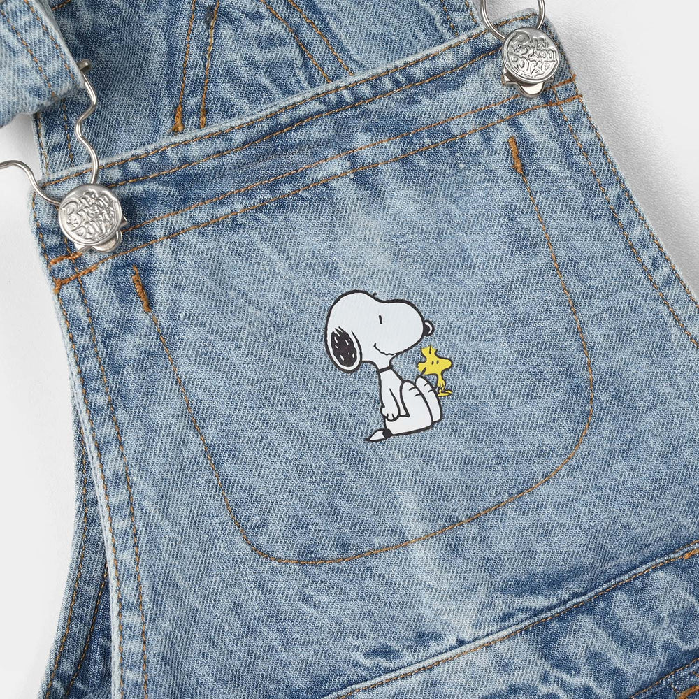 Infant Boys Denim Rigid Overall - Ice Blue
