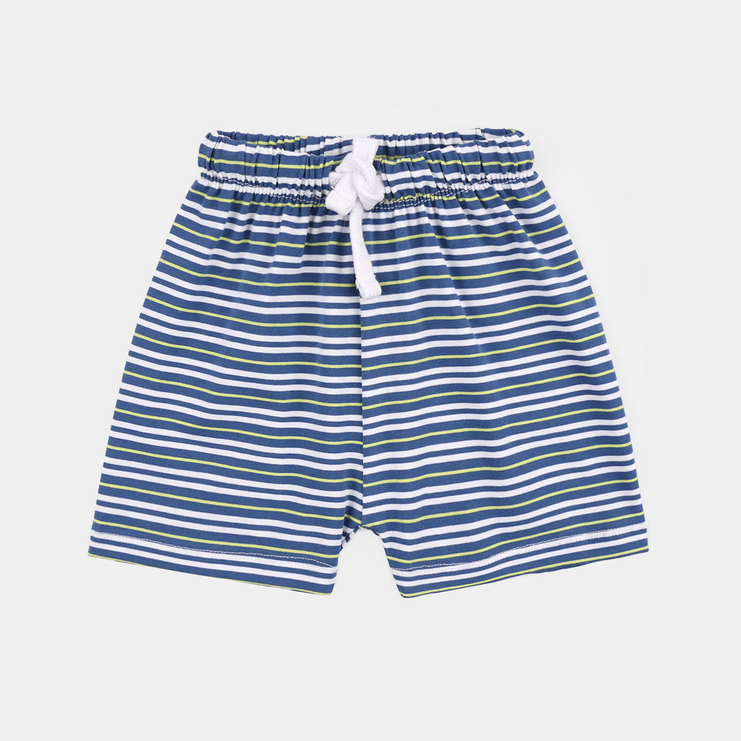 Infant Boys Jersey/Terry Shorts (Enjoy Today) - Blue
