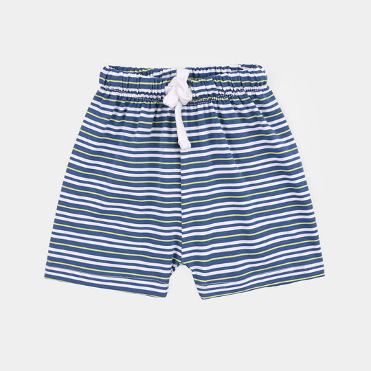 Infant Boys Jersey/Terry Shorts (Enjoy Today) - Blue