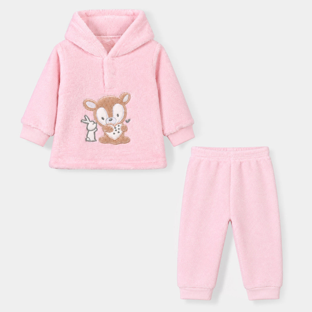 Infant Boys Faux fur Knitted Suit SH206-2P-Pink