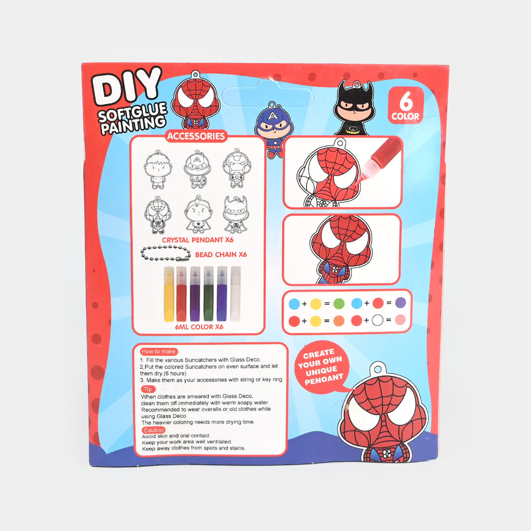 Sticky Art Painting Pendant Kit for Kids