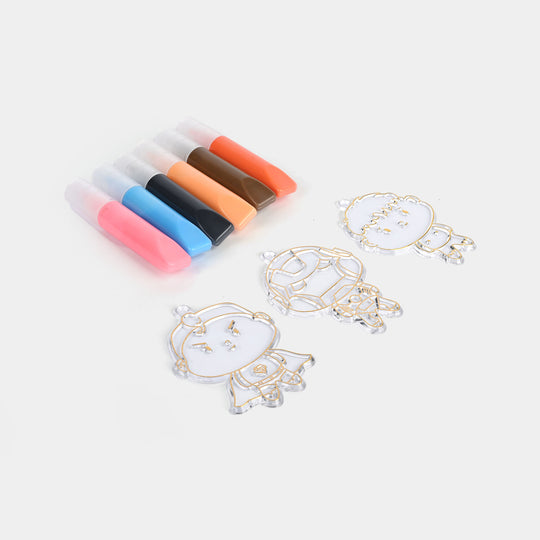 Sticky Art Painting Pendant Kit for Kids