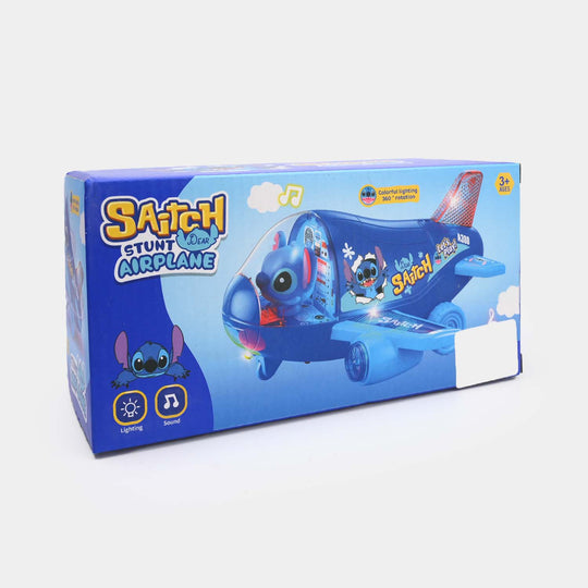 Kids Electric Stunt Rotating Plane with Light & Sound