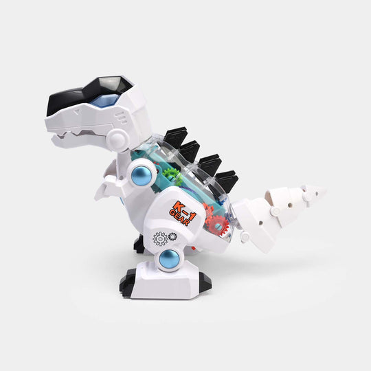 Kids Electric Gear Dinosaur Toy with Light & Music