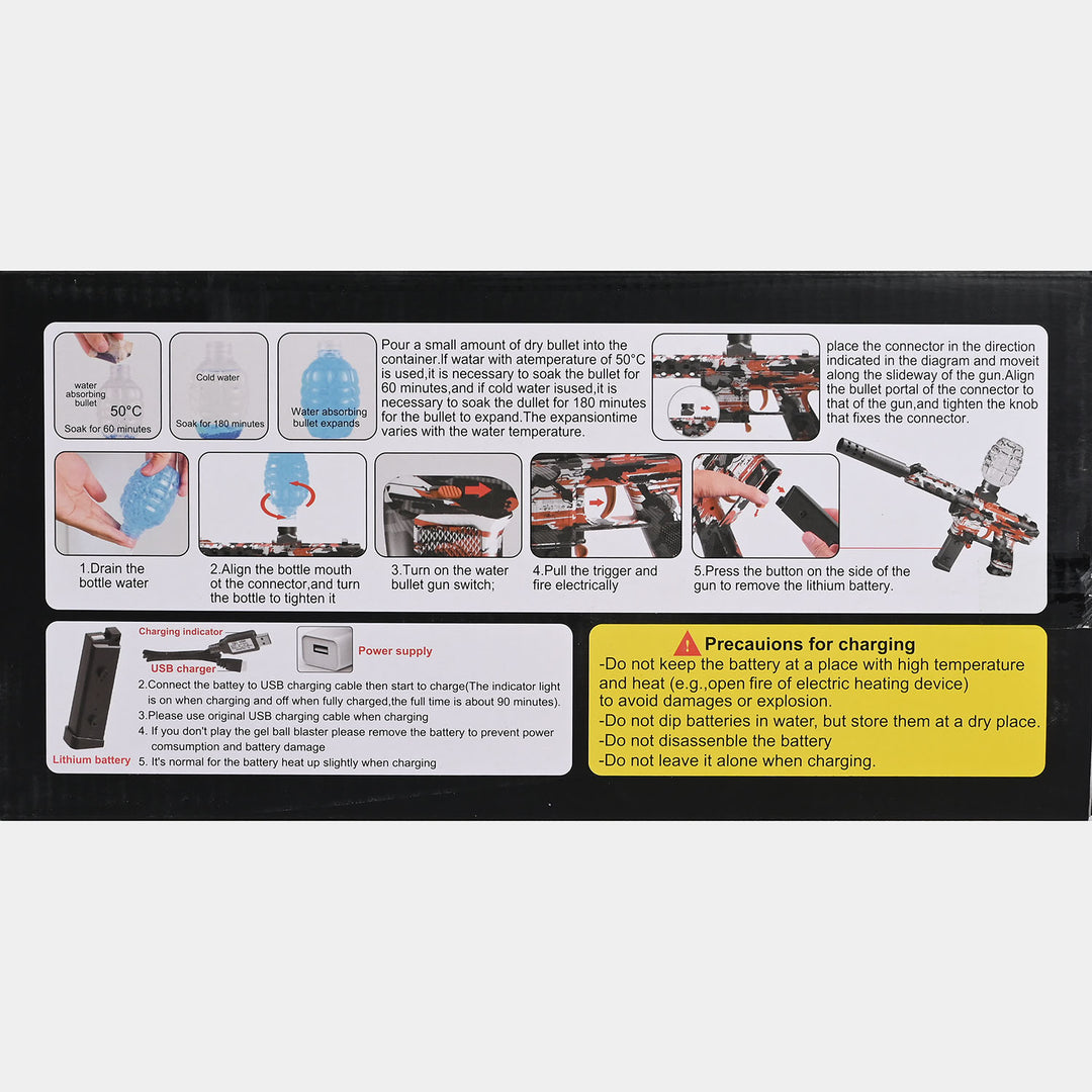 Electric Gel Ball Blaster For Kids Model TEC-9