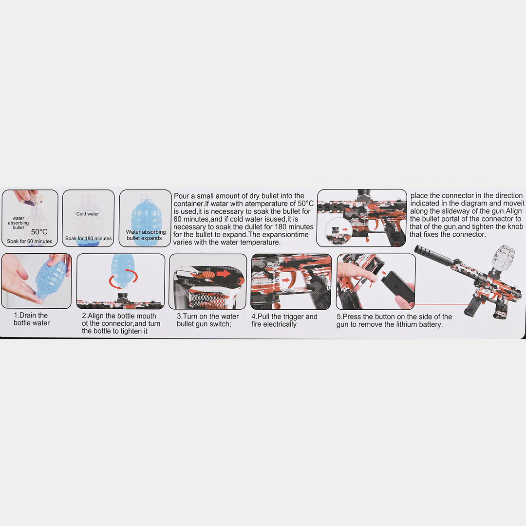 Electric Gel Ball Blaster For Kids Model TEC-9