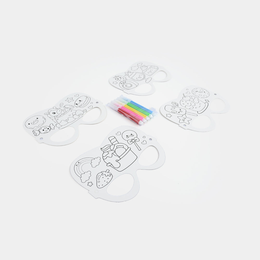 DIY Paper Eye Mask Coloring Craft Kit