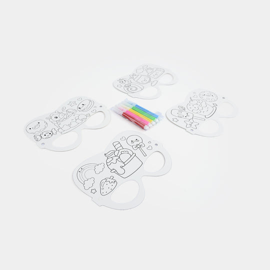 DIY Paper Eye Mask Coloring Craft Kit