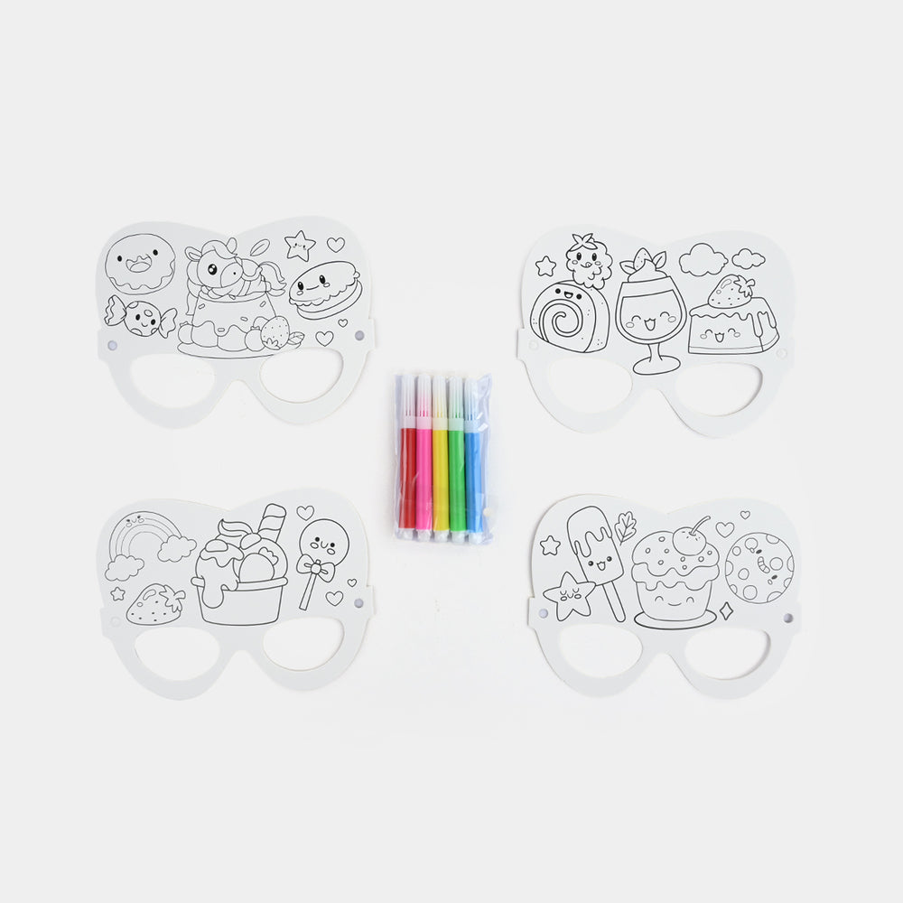 DIY Paper Eye Mask Coloring Craft Kit