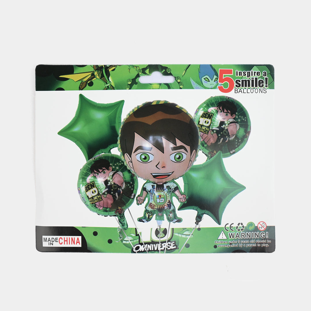 Foil Balloon Bouquet Set (5-Piece Pack)