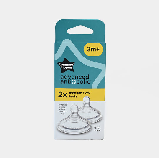 Natural Start Adv Anti Colic Med Flow Soft Teat 2-PK