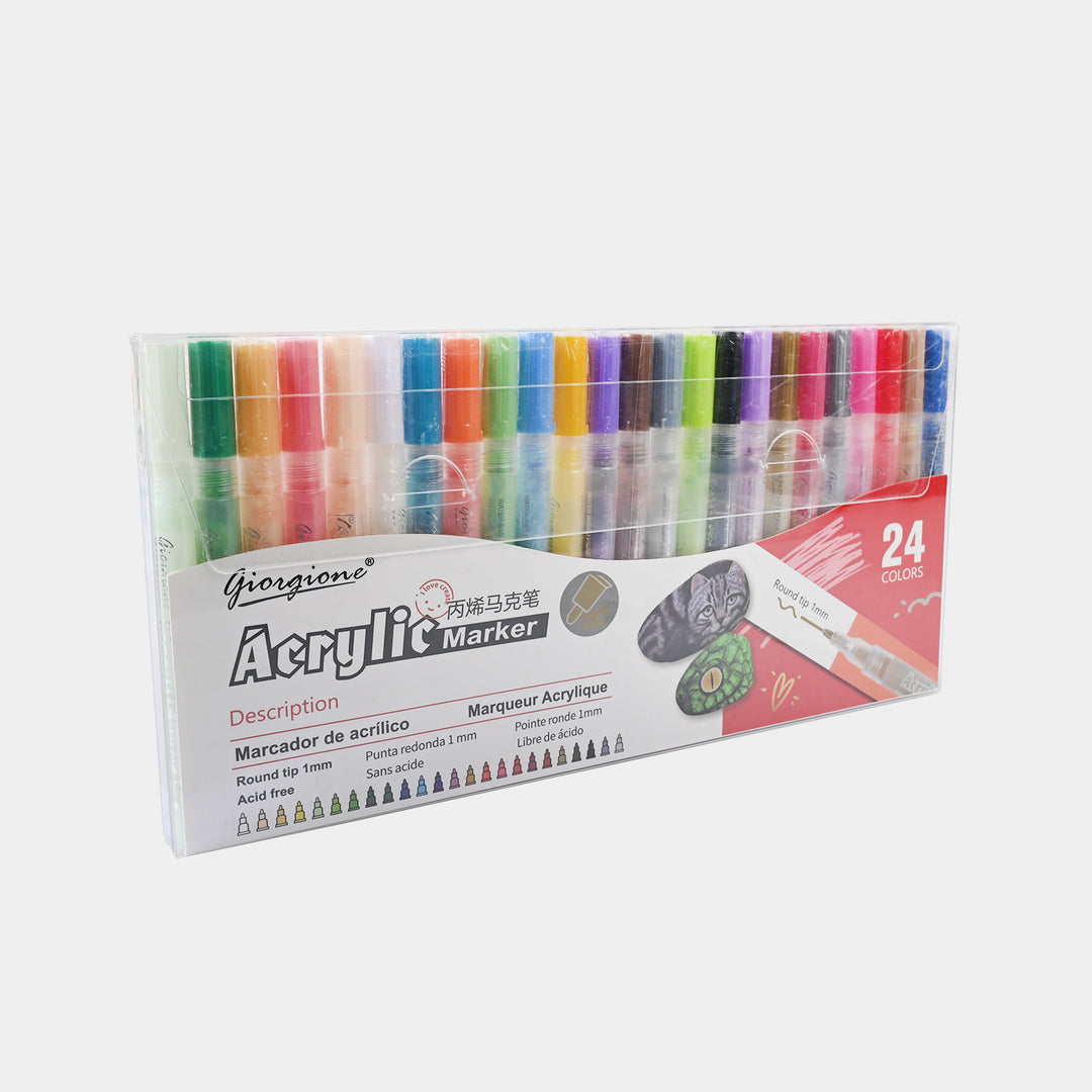 Acrylic Marker Set 24PCs