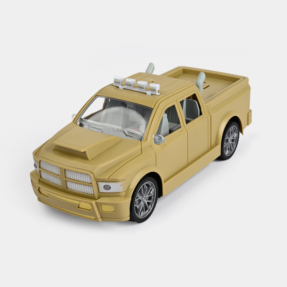 Remote-Controlled Pickup Truck with Flashing Lights