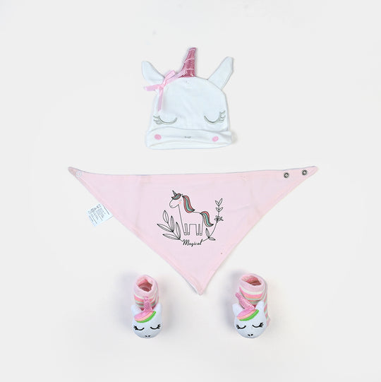 Baby Socks & Bib Set | 6M+