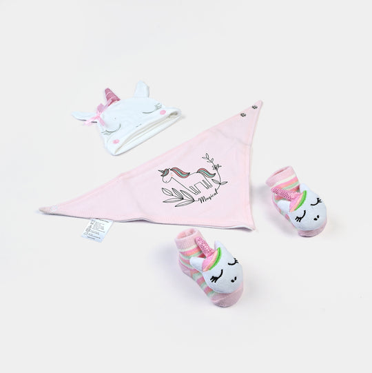 Baby Socks & Bib Set | 6M+