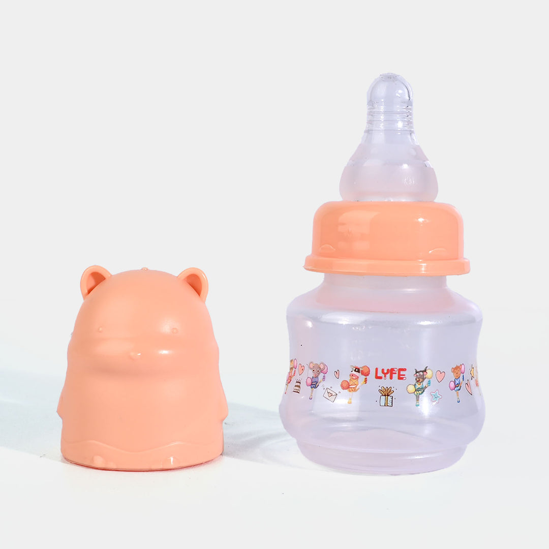 Lyfe Baby Plastic Feeding Bottle 2Oz |60ml |- Orange