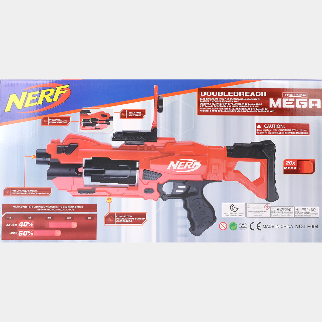 ELECTRIC MEGA NERF BLASTER + SOFT DART TOY