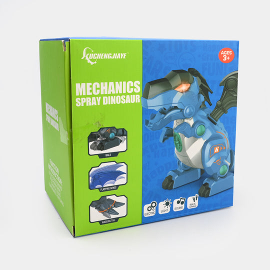 Mechanics Spray Dinosaur Toy With Light & Sound