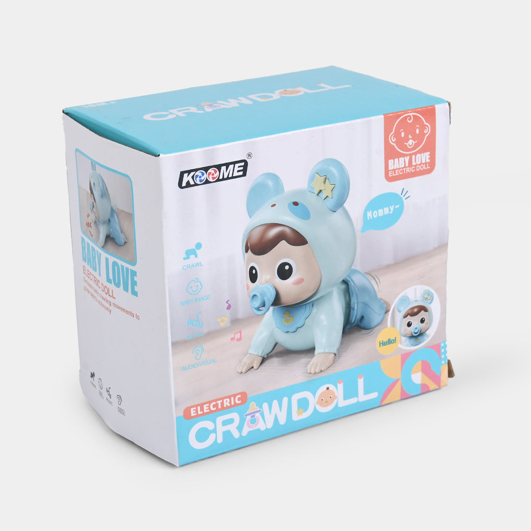 Crawling Baby Doll Toy with Music