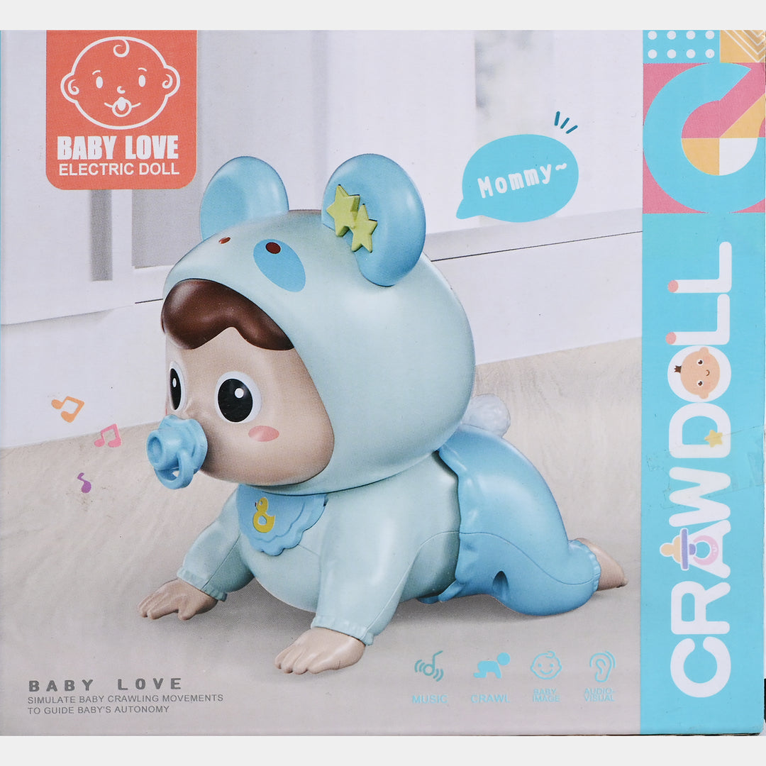 Crawling Baby Doll Toy with Music