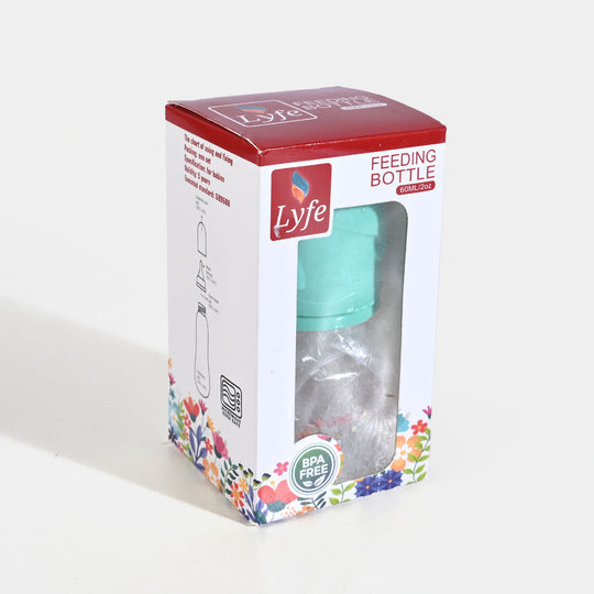 Lyfe Baby Plastic Feeding Bottle 2Oz |60ml |- Green