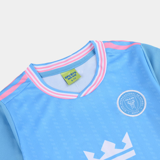 Boys Poly Jersey Suit – Sky Blue