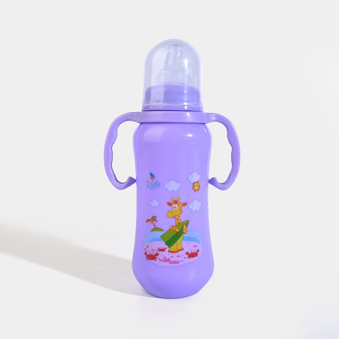 Lyfe Baby Plastic Feeding Bottle 9Oz |280ml |Basic Purple