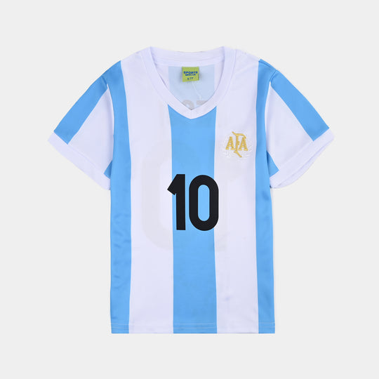 Boys Poly Jersey Suit – Blue White