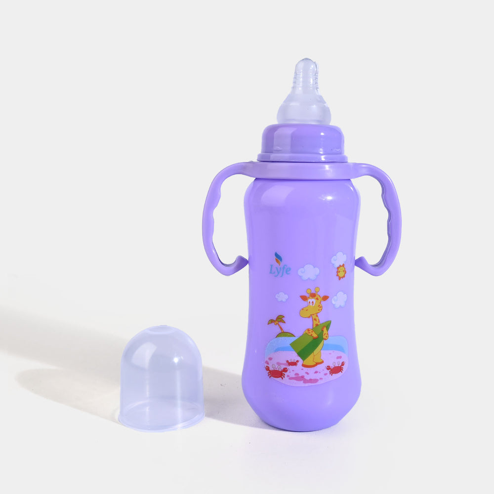Lyfe Baby Plastic Feeding Bottle 9Oz |280ml |Basic Purple