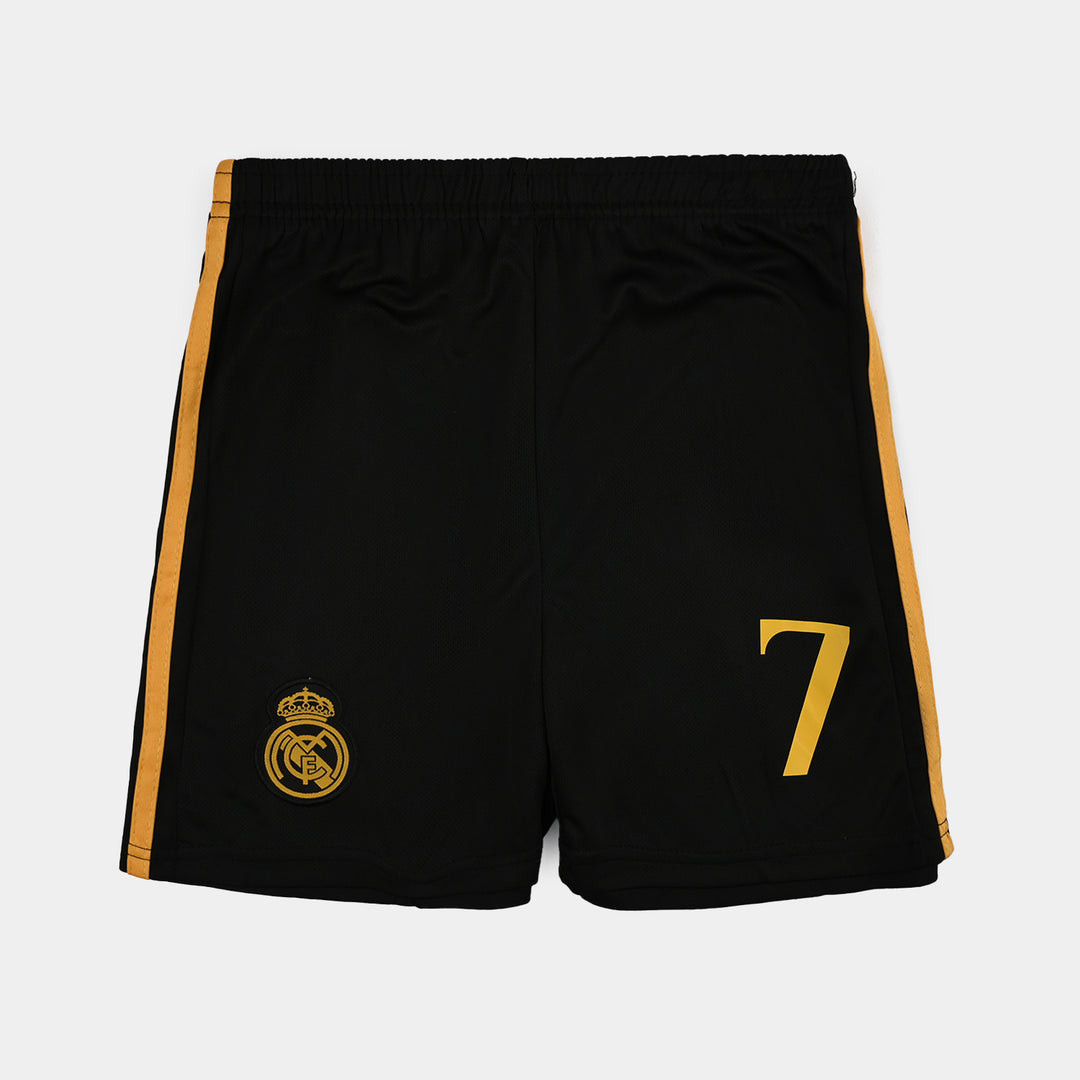 Boys Poly Jersey Suit – Black