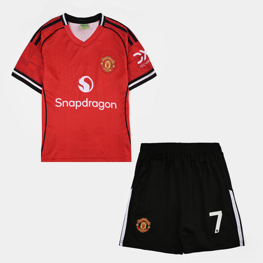 Boys Poly Jersey 2PC Suit-RED