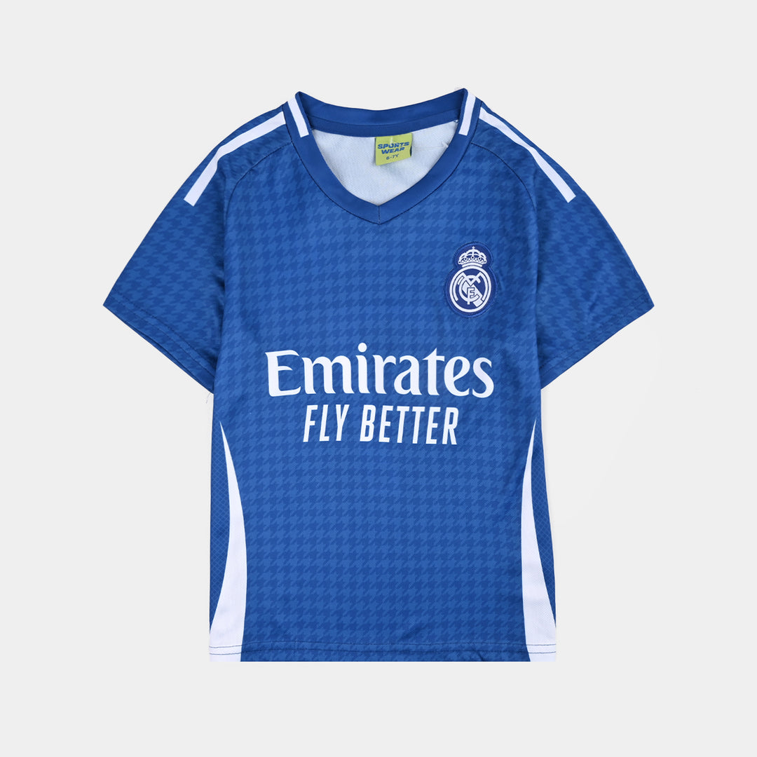 Boys Poly Jersey Suit – Blue