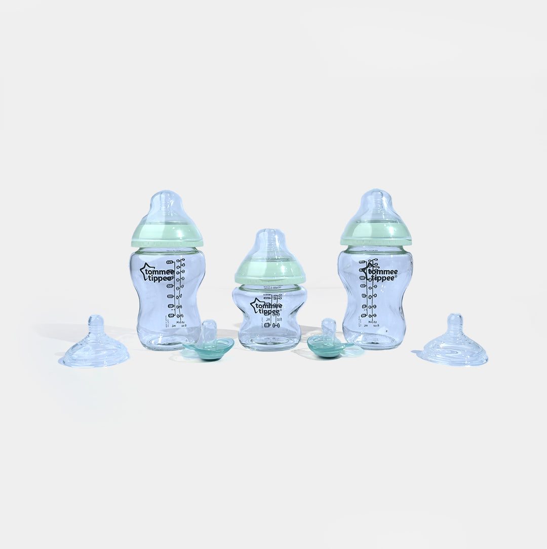Newborn Starter Set Close to Nature Glass Bottle Kit