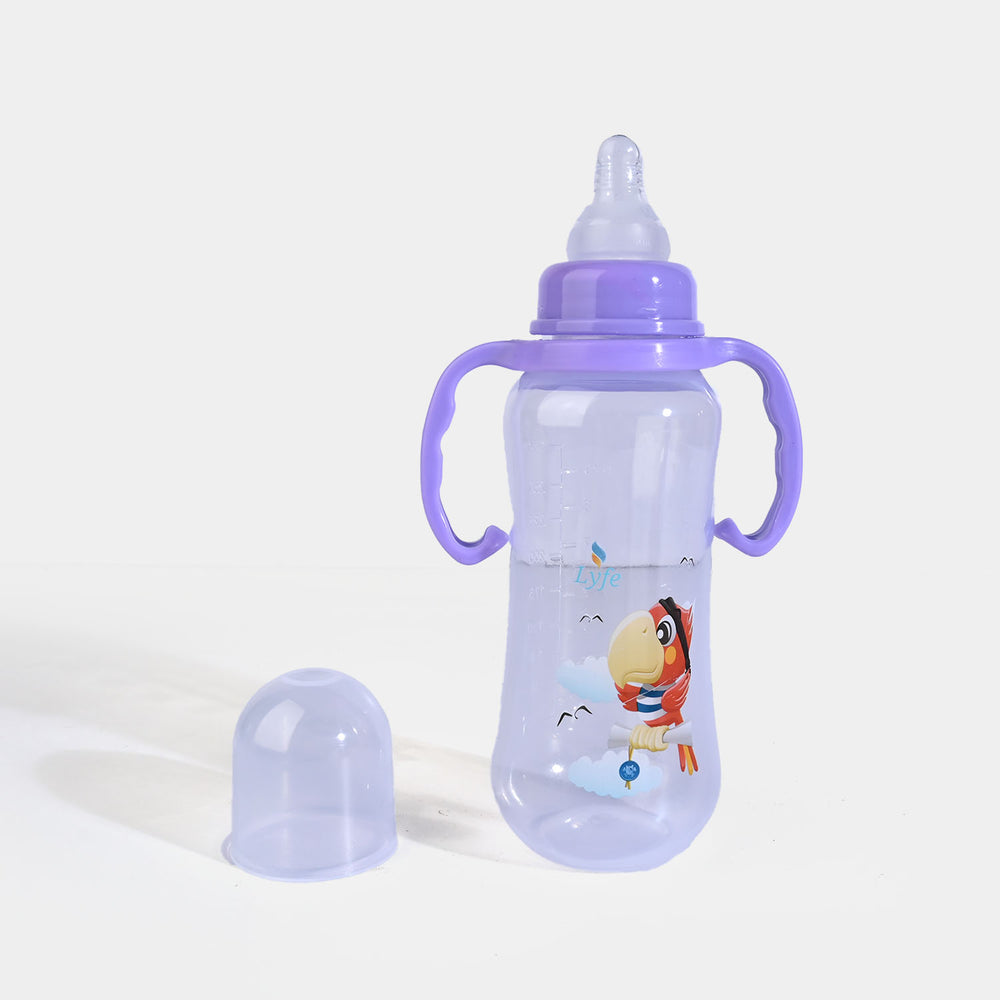 Lyfe Baby Plastic Feeding Bottle 9Oz |280ml |Basic Purple