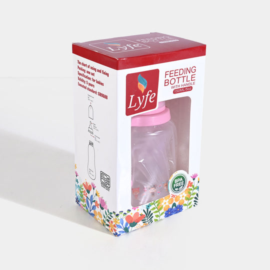 Baby Plastic Feeding Bottle 5Oz | 150ml | Pink