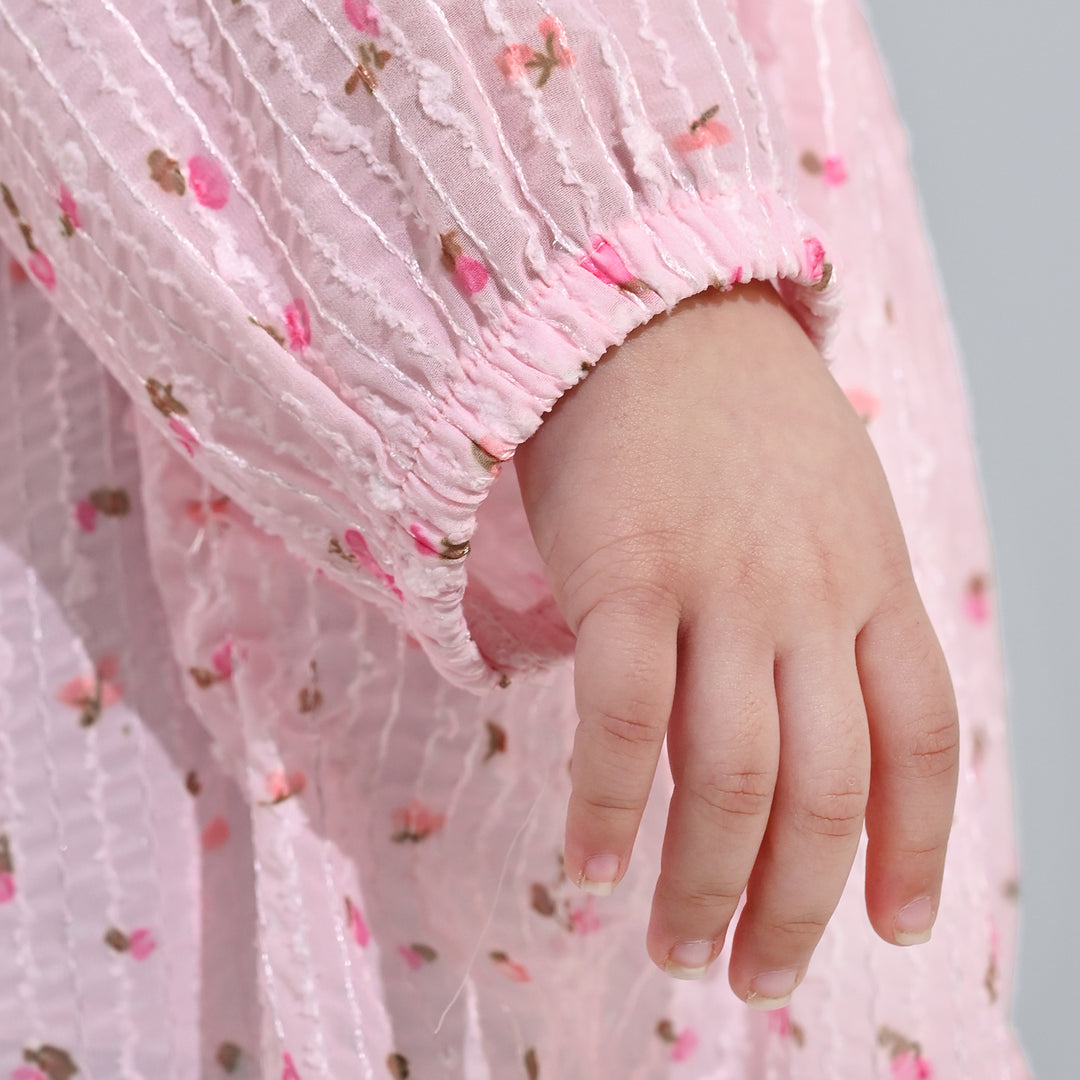 Girls Chiffon Casual Top-Pink