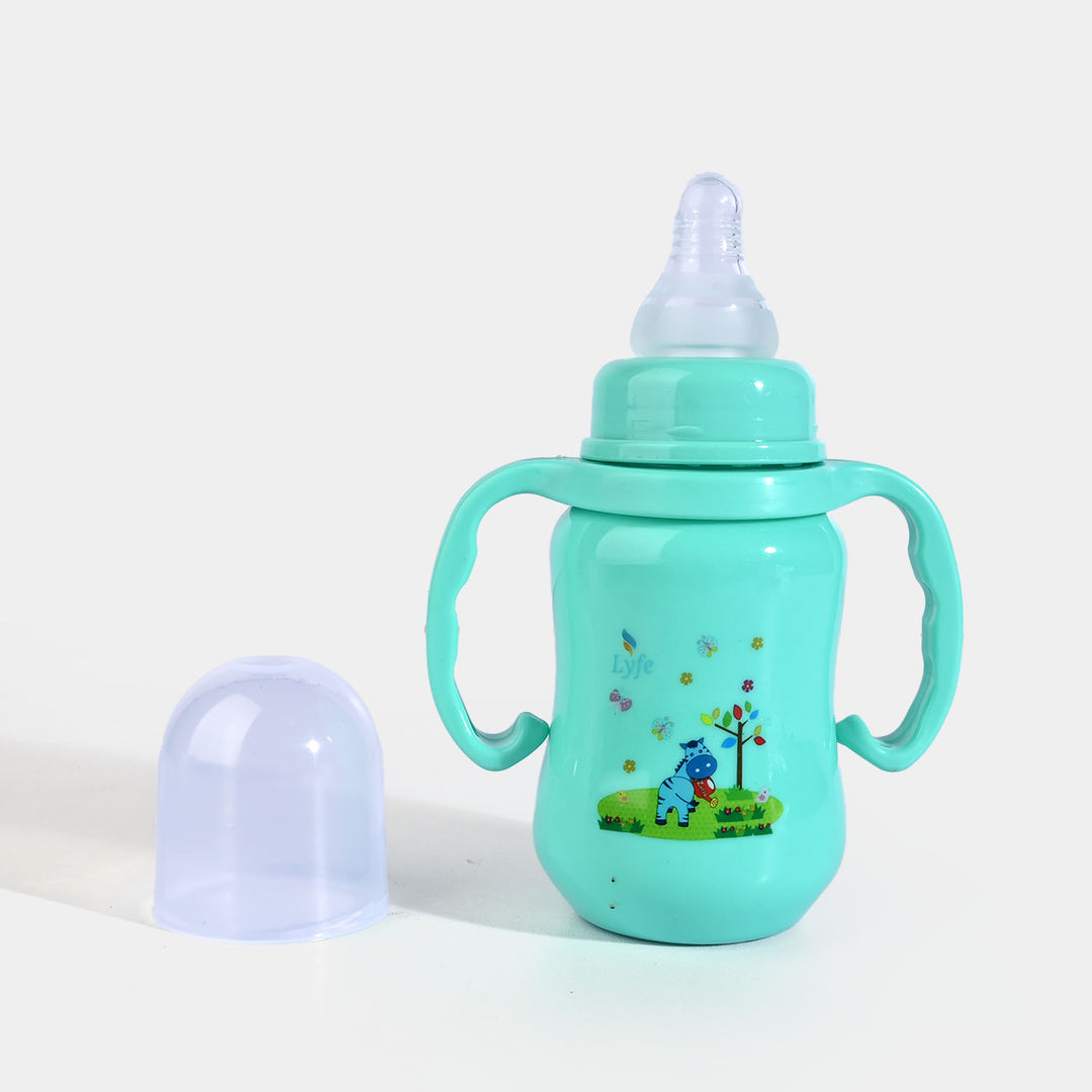 Lyfe Baby Plastic Feeding Bottle 5Oz |150ml | Basic Green