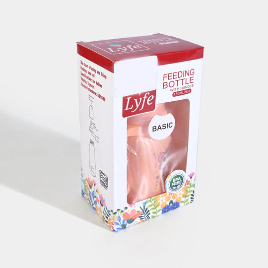 Lyfe Baby Plastic Feeding Bottle 5Oz |150ml | Basic Orange
